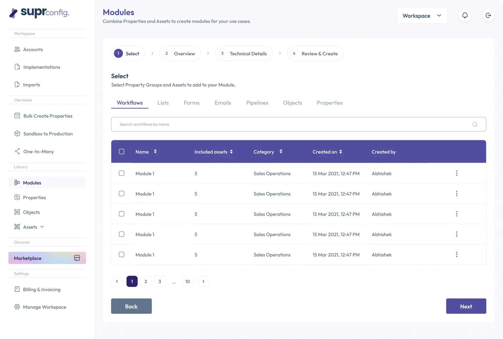 Modules Creation